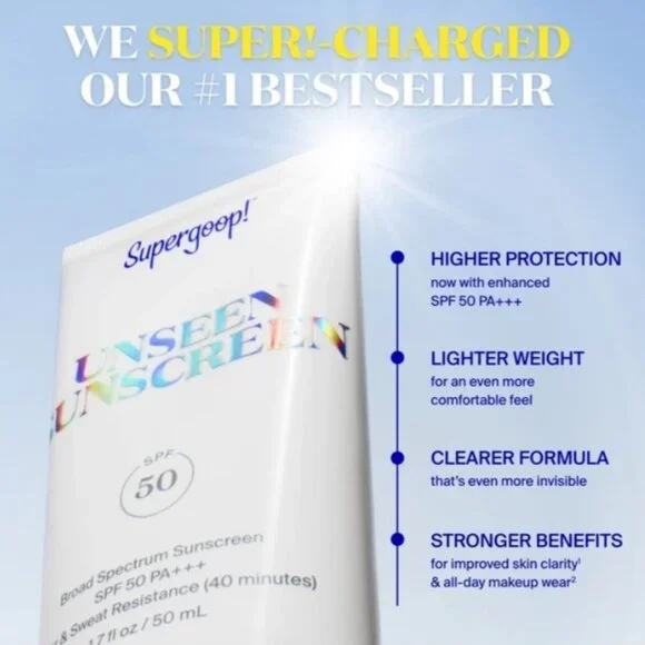 10 X Supergoop! Sunscreen SPF 50 10 ml - Picture 4 of 7